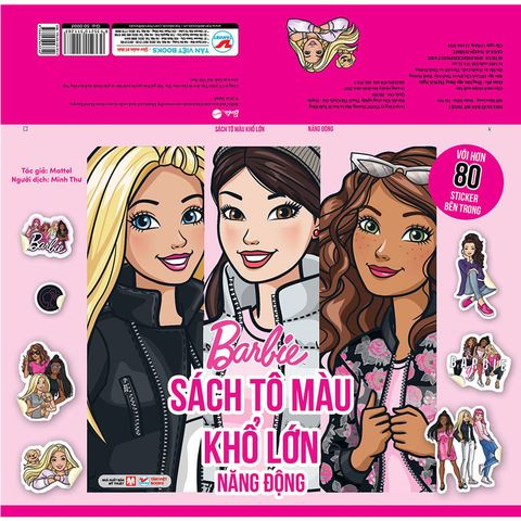 Barbie - Sách Tô Màu Khổ Lớn: Năng Động