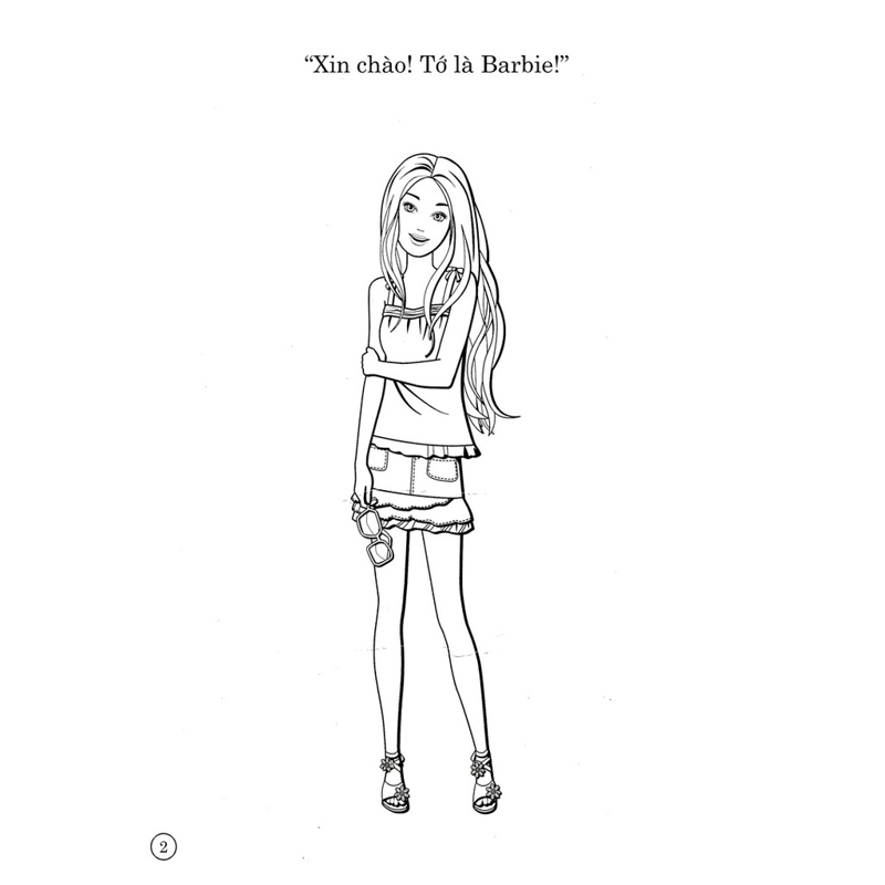 Barbie Xinh Đẹp - Tập 1: Sách Tô Màu Có Hình Dán