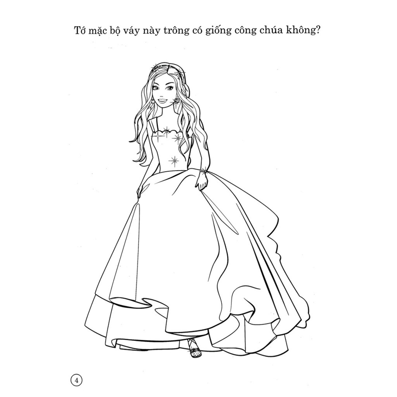 Barbie Xinh Đẹp - Tập 1: Sách Tô Màu Có Hình Dán