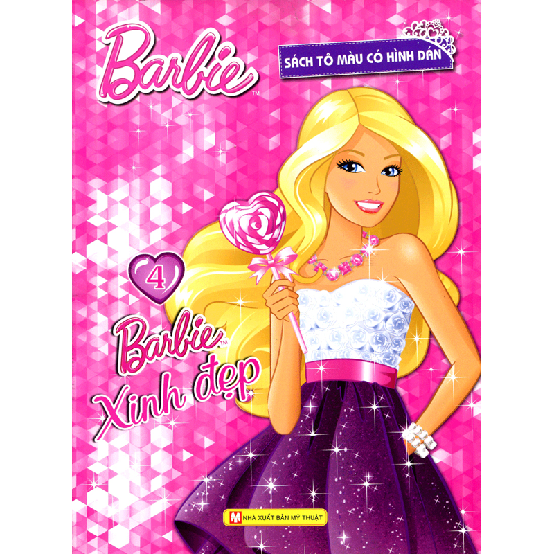 Sách Tô Màu Có Hình Dán 4 - Barbie Xinh Đẹp