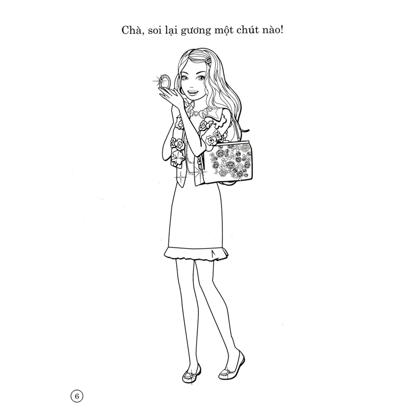Sách Tô Màu Có Hình Dán 4 - Barbie Xinh Đẹp