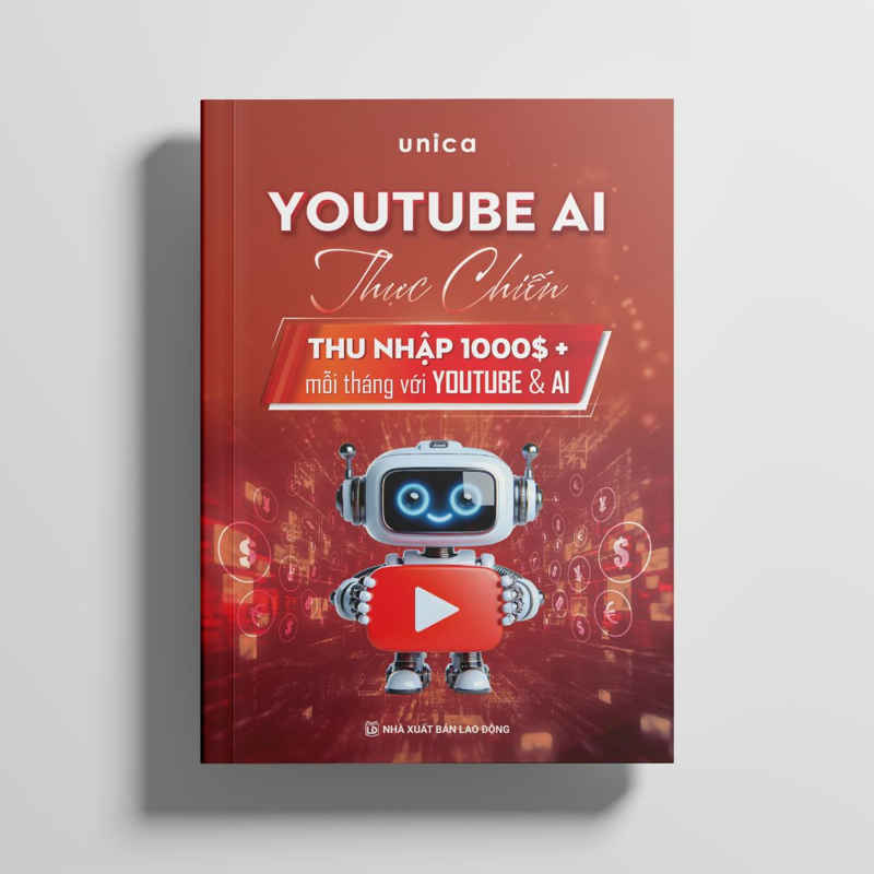 Youtube Ai Thực Chiến - Thu Nhập 1000$ + Mỗi Tháng Với Youtube & Ai