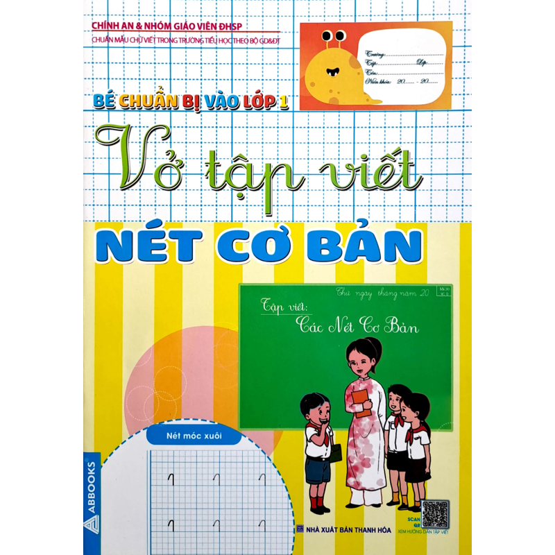 Bé Chuẩn Bị Vào Lớp 1-Vở Tập Viết Nét Cơ Bản