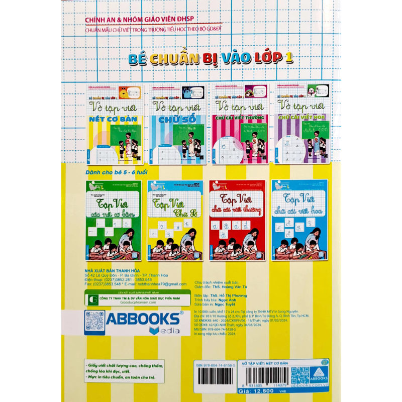 Bé Chuẩn Bị Vào Lớp 1-Vở Tập Viết Nét Cơ Bản