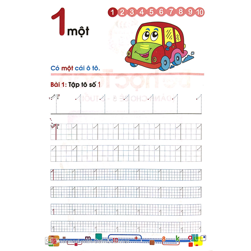 Bé Học Toán 5-6 Tuổi - Tủ Sách Bé Vào Lớp 1