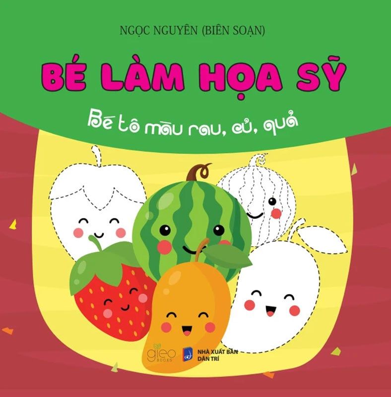 Bé Làm Họa Sỹ - Bé Tô Màu Rau, Củ, Quả
