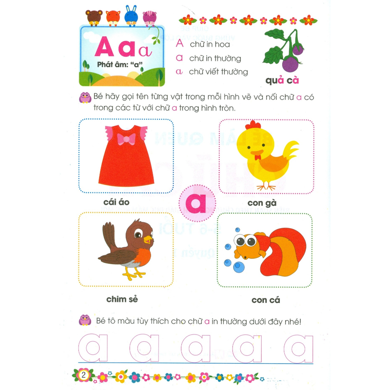 Bé Làm Quen Với Chữ Cái 5-6 Tuổi - Quyển 1
