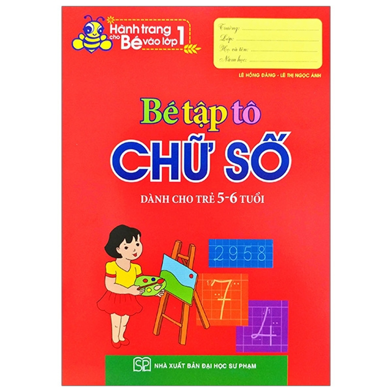 Bé Tập Tô Chữ Số 5-6 Tuổi