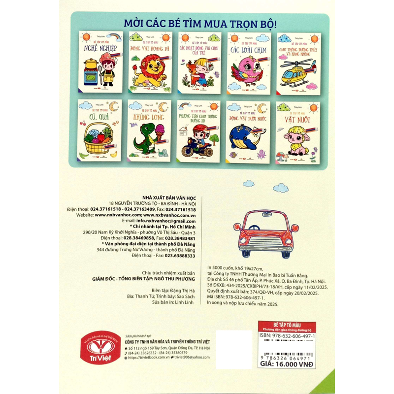 Bé Tập Tô Màu - Phương Tiện Giao Thông Đường Bộ