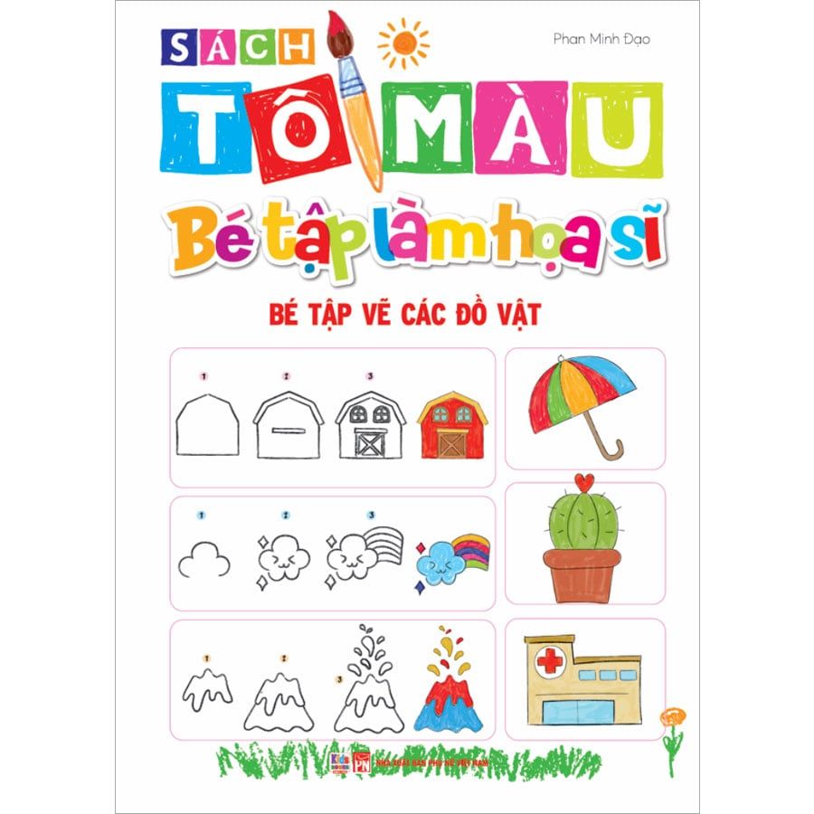 Sách Tô Màu - Bé Tập Làm Họa Sĩ - Bé Tập Vẽ Các Đồ Vật