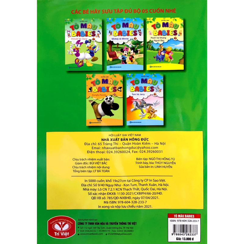 Tô Màu Babies 1 - Donald Và Daisy