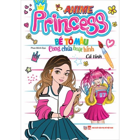 Anime Princess - Bé Tô Màu Công Chúa Hoạt Hình - Cá Tính