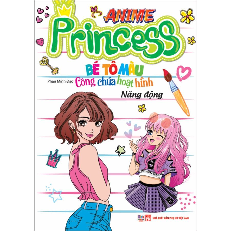 Anime Princess - Bé Tô Màu Công Chúa Hoạt Hình - Năng Động