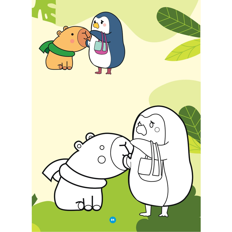Bé Tô Màu Dạo Chơi Cùng Capybara