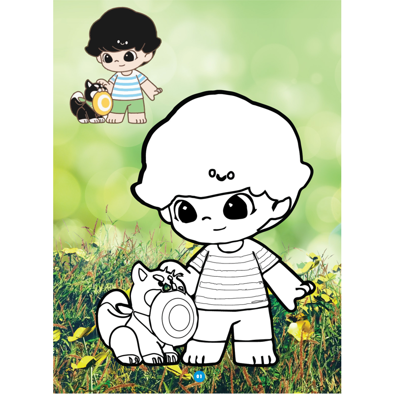 Bé Tô Màu-Dimoo Dễ Thương