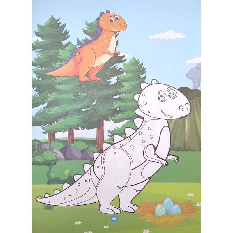 Bé Tô Màu - Dino Party