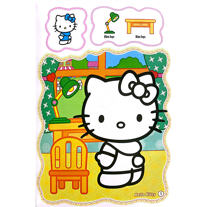 Bé Tô Màu Hello Kitty-Đồ Dùng Học Tập