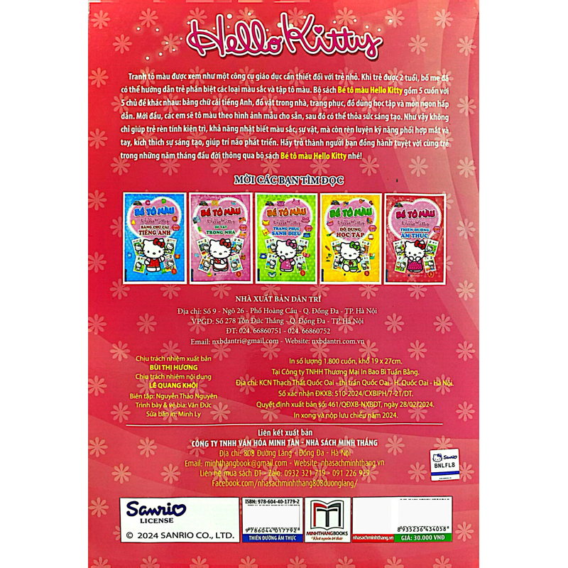 Bé Tô Màu Hello Kitty - Thiên Đường Ẩm Thực