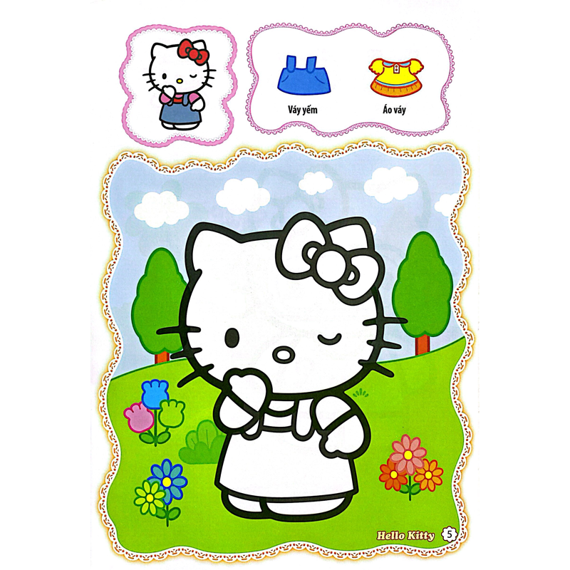 Bé Tô Màu Hello Kitty - Trang Phục Sành Điệu