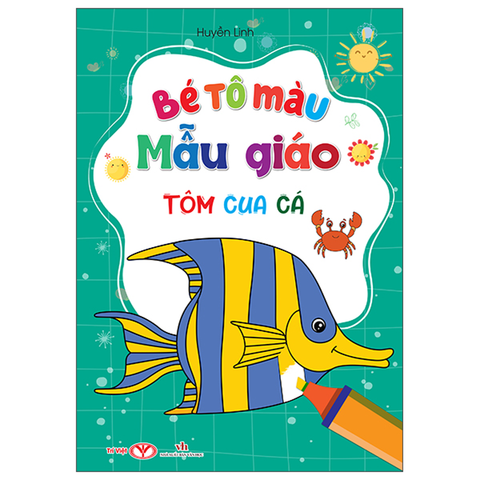 Bé Tô Màu Mẫu Giáo-Tôm Cua Cá