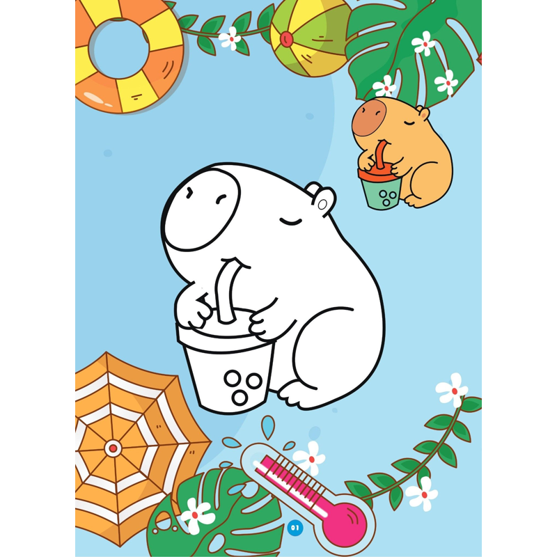Bé Tô Màu Mùa Hè Đáng Nhớ Capybara
