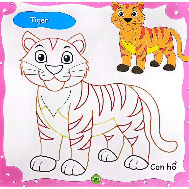 Bé Tô Màu Sáng Tạo-Động Vật Hoang Dã