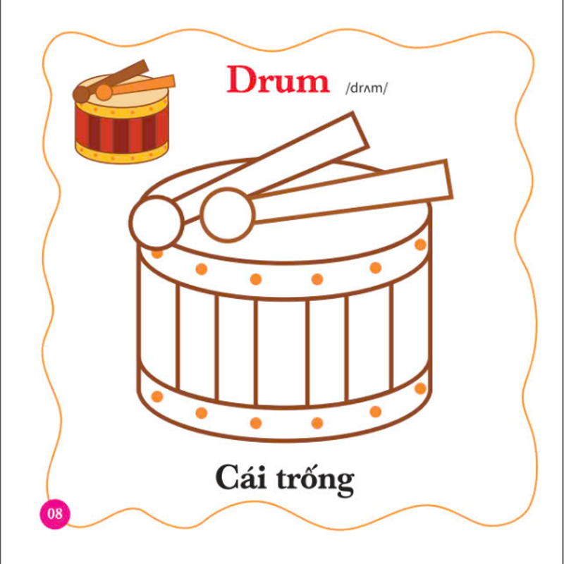 Bé Tô Màu Thế Giới Xung Quanh - Đồ Dùng Hàng Ngày (Song Ngữ)