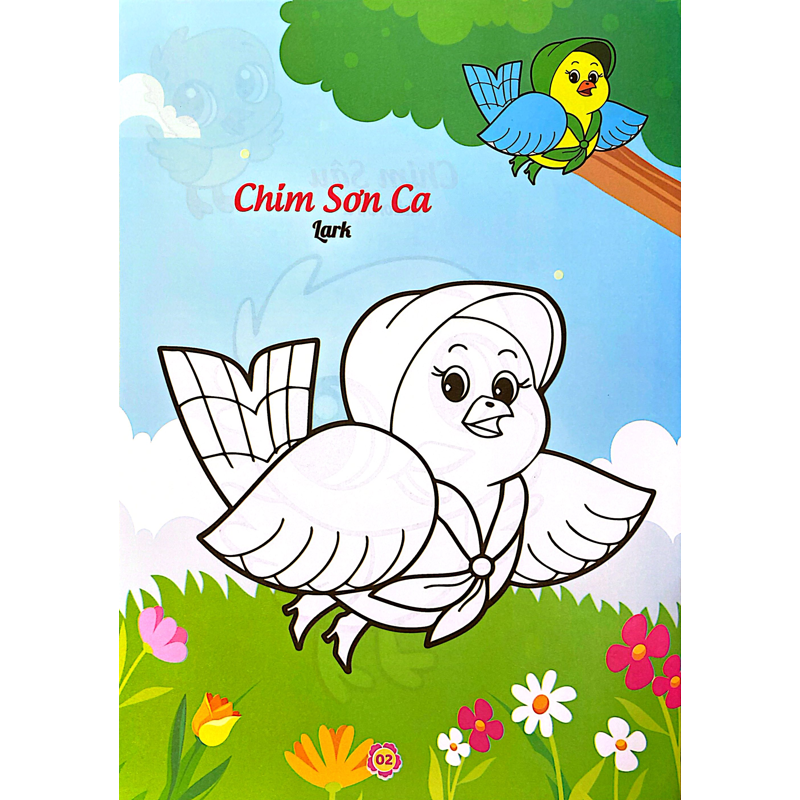 Bé Tô Màu Và Học Tiếng Anh Theo Chủ Đề-Các Loài Chim