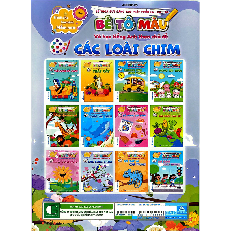 Bé Tô Màu Và Học Tiếng Anh Theo Chủ Đề-Các Loài Chim
