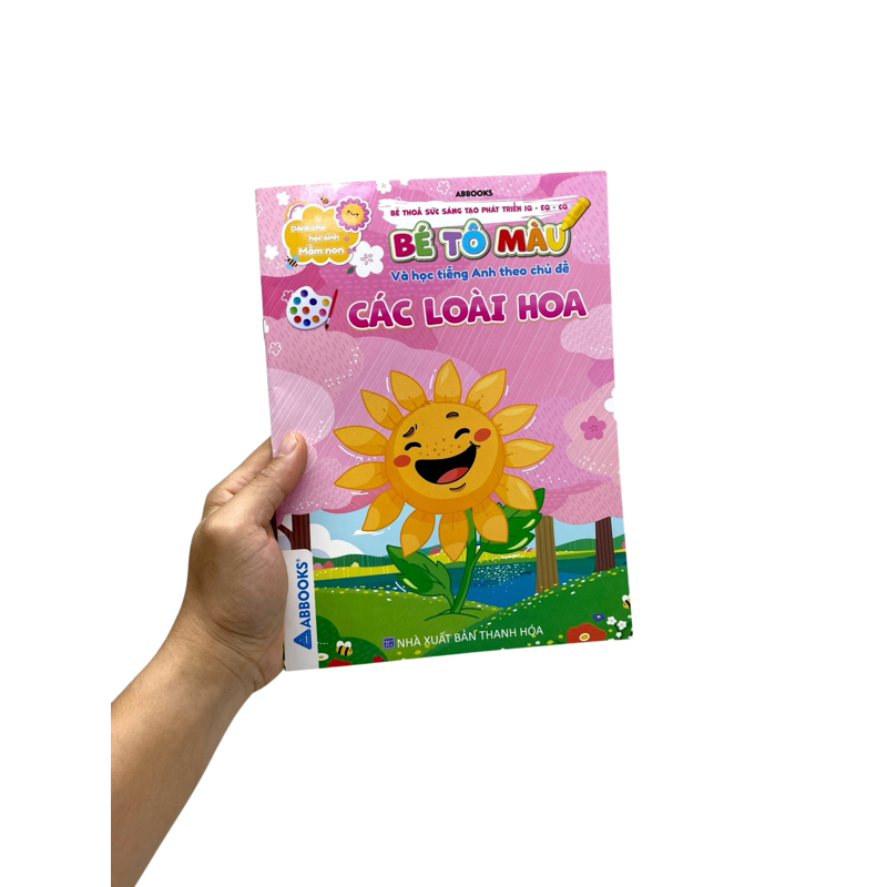 Bé Tô Màu Và Học Tiếng Anh Theo Chủ Đề-Các Loài Hoa