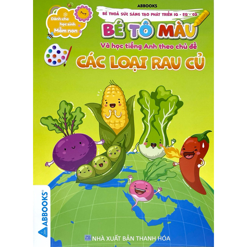 Bé Tô Màu Và Học Tiếng Anh Theo Chủ Đề-Các Loại Rau Củ
