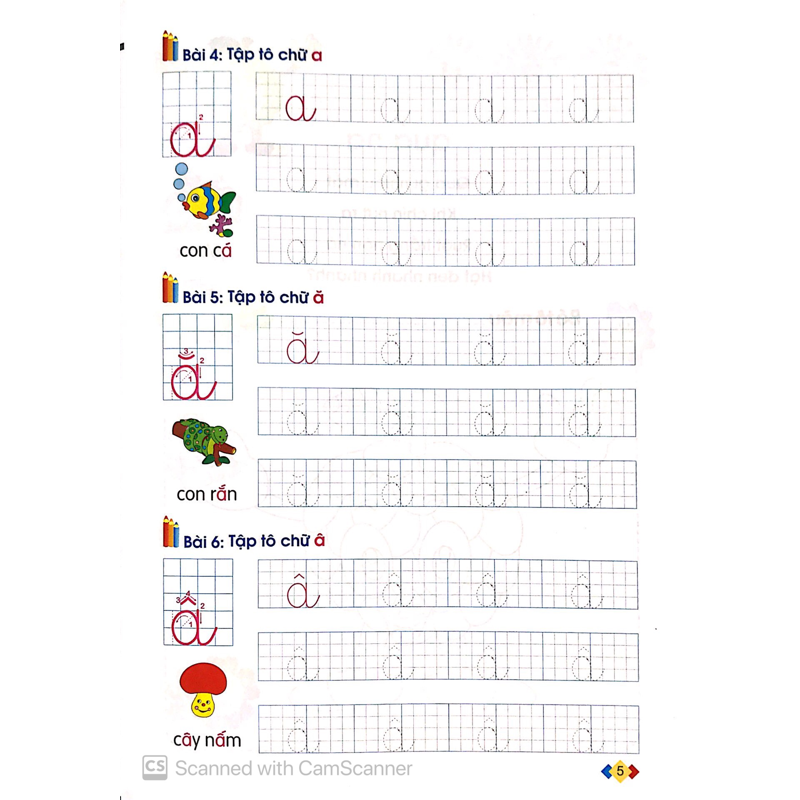 Bé Vào Lớp 1 - Bé Tập Tô Tập 2