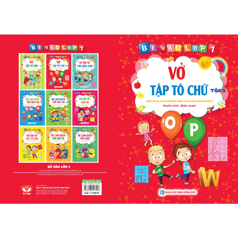 Bé Vào Lớp 1-Vở Tập Tô Chữ Tập 2