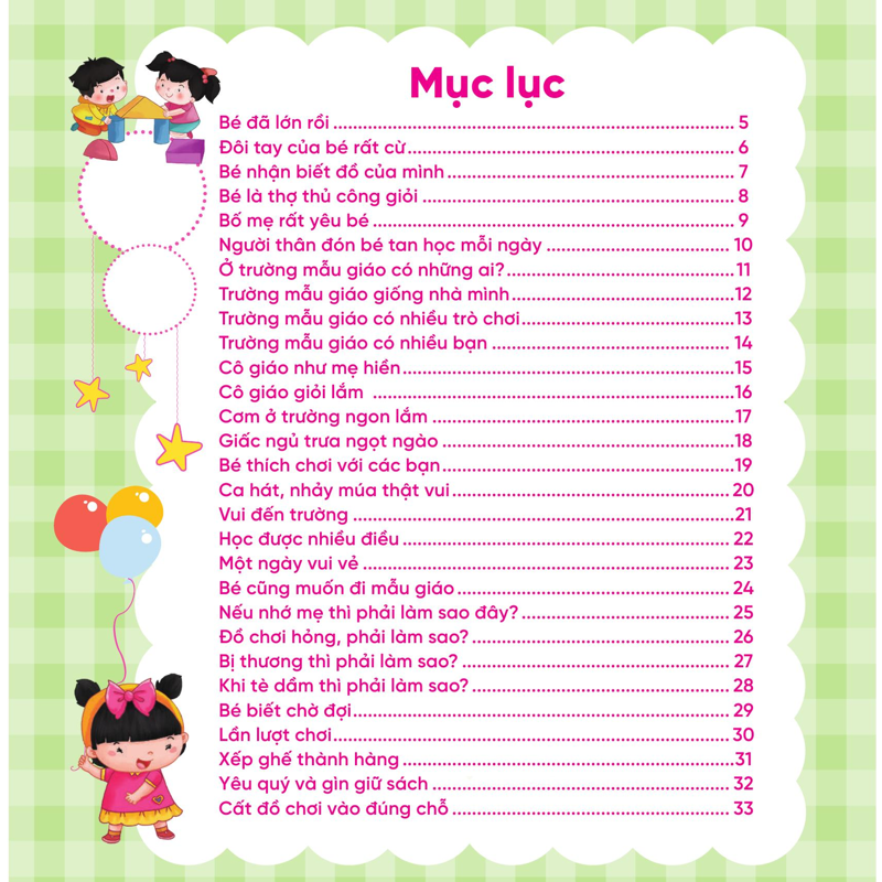 Bé Vào Mẫu Giáo - Những Kỹ Năng Nhỏ Cho Ngày Đến Lớp