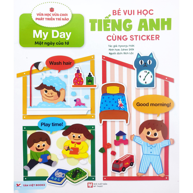 Bé Vui Học Tiếng Anh Cùng Sticker - My Day - Một Ngày Của Tớ