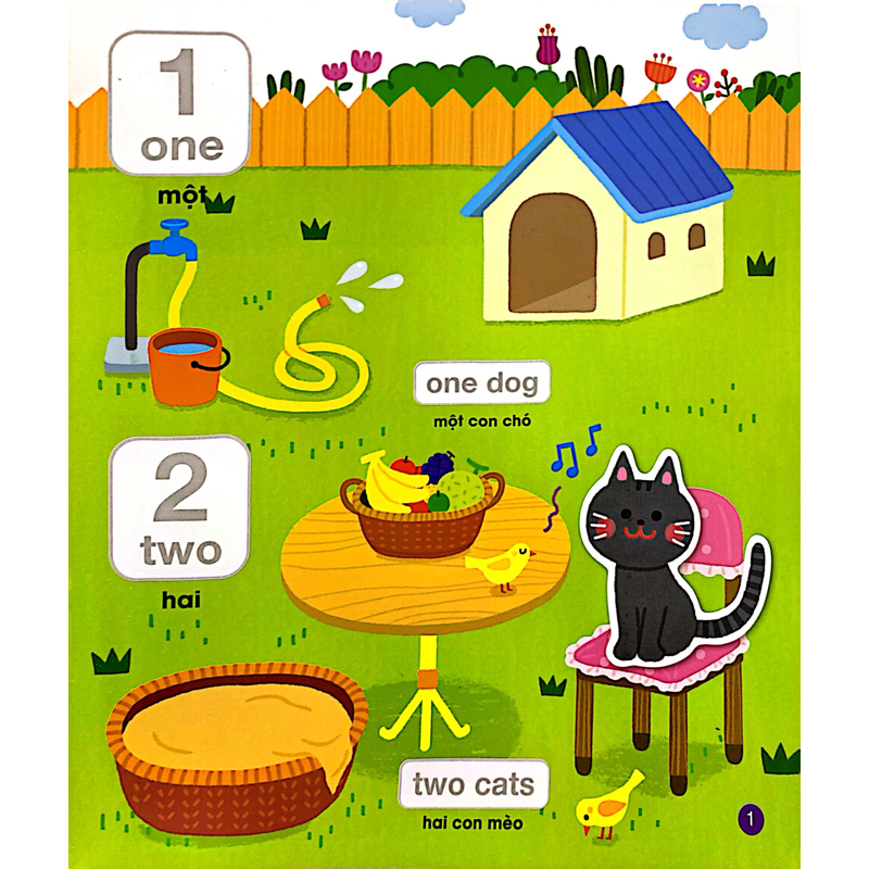 Bé Vui Học Tiếng Anh Cùng Sticker - Numbers And Colors - Số Đếm Và Màu Sắc