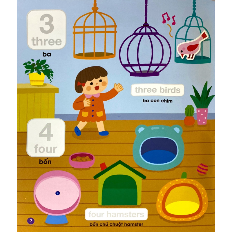 Bé Vui Học Tiếng Anh Cùng Sticker - Numbers And Colors - Số Đếm Và Màu Sắc