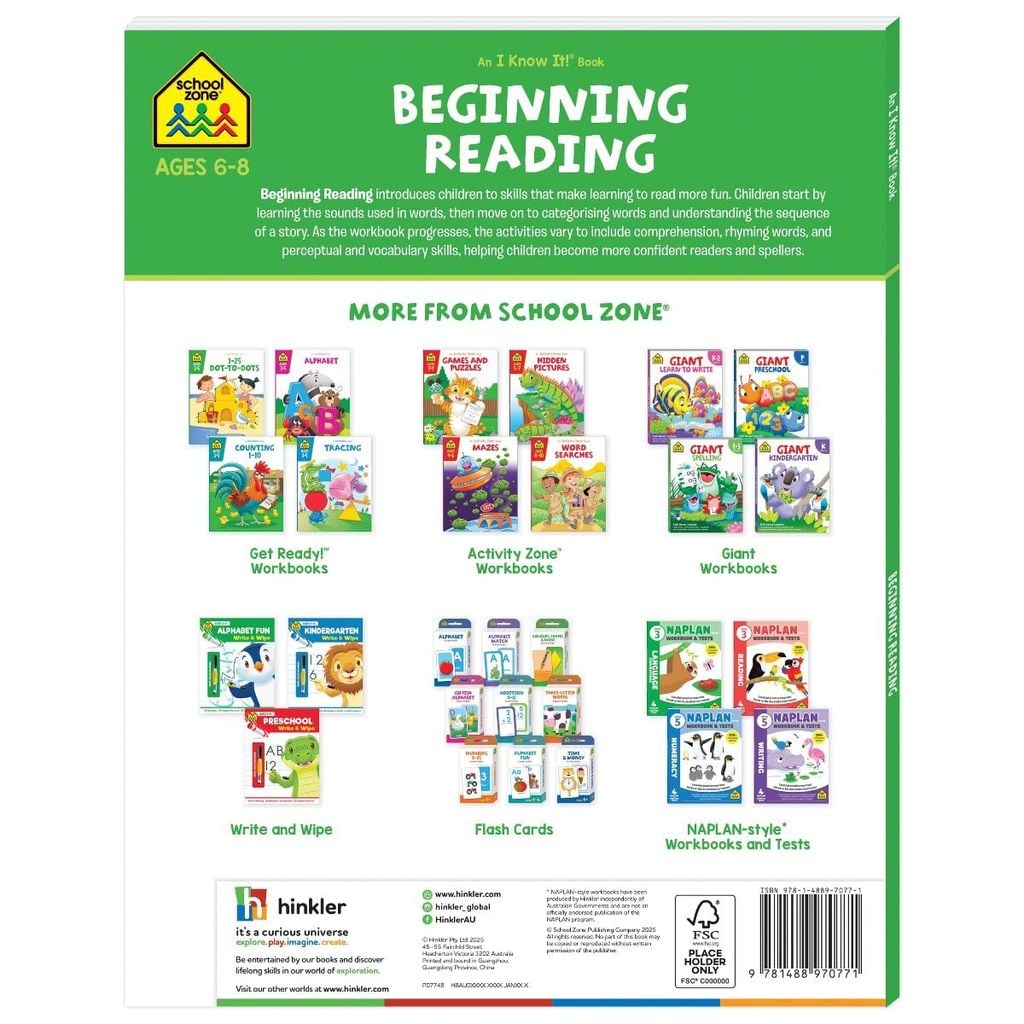 Beginning Reading: An I Know It! Book