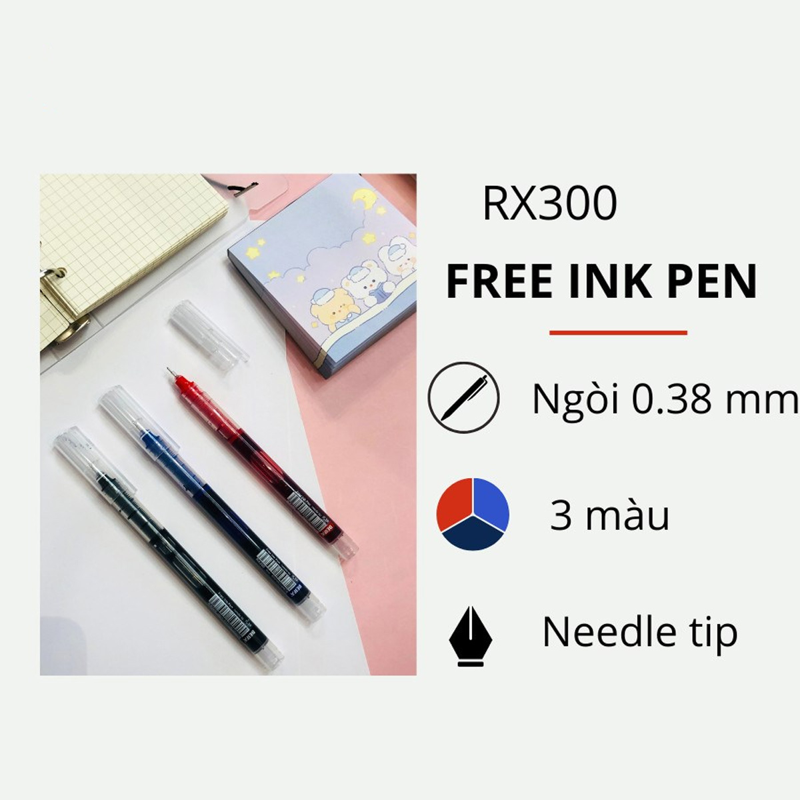 Beifa - Viết Free Ink Pen RX300 0.5mm - Mực Đen