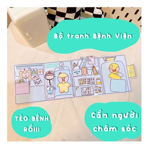 Bộ Tranh Tương Tác Cô Tiên Xanh - Bệnh Viện