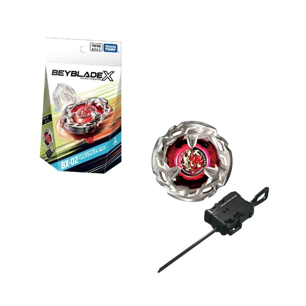 Beyblade X Con Quay BX-02 Starter Hells Scythe 4-60T 910398