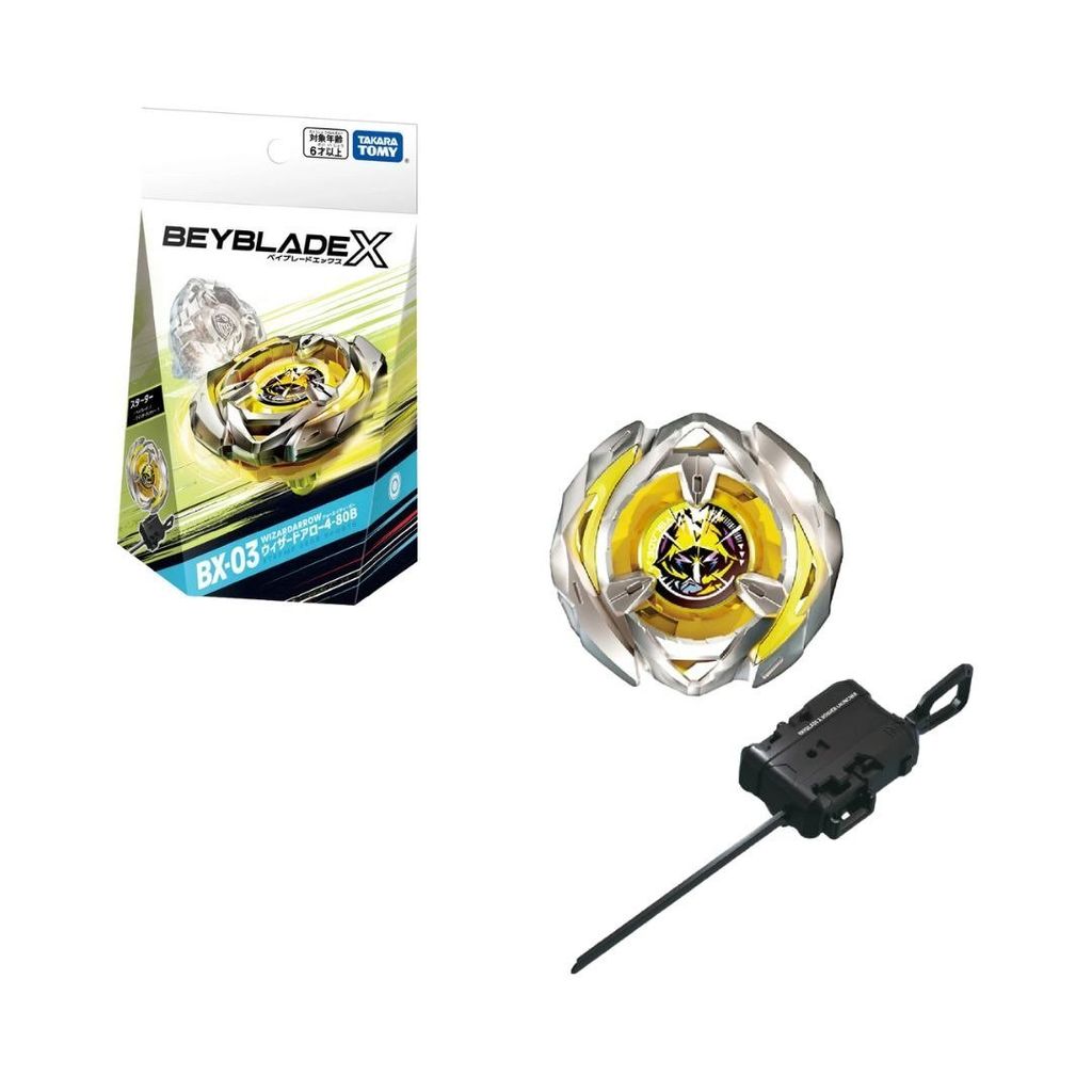 Beyblade X Con Quay BX-03 Starter Wizard Arrow 4-80B 910473