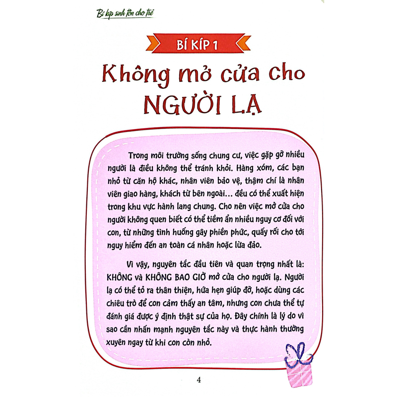 Bí Kíp Sinh Tồn Cho Trẻ-Bí Kíp an Toàn Khi Ở Chung Cư