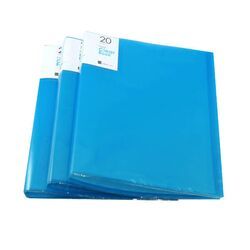 Bìa 20 Lá Nhựa A4 Màu Xanh