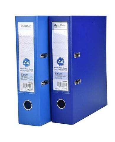 Bìa Còng Flexoffice 70Mm A4 2 Màu T Si Xanh Đậm FO-BC06