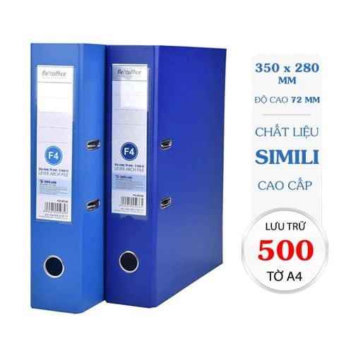 Bìa Còng 70mm F4 2 Màu Xanh Dương FO-BC08