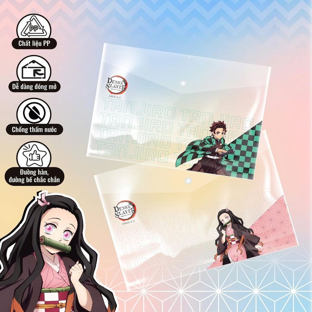 Bìa Nút Thiên Long A4 Demon Slayer CBF-008/DS