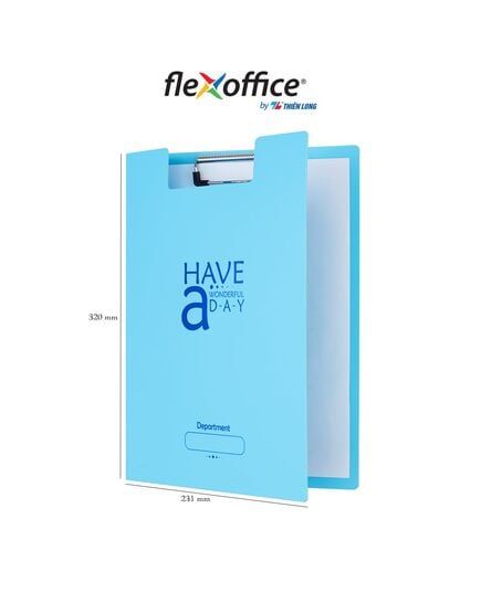 Bìa Trình Ký Kép Thiên Long FO-CB03 Xanh Da Trời Pastel