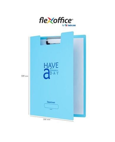 Bìa Trình Ký Kép Thiên Long FO-CB03 Xanh Da Trời Pastel