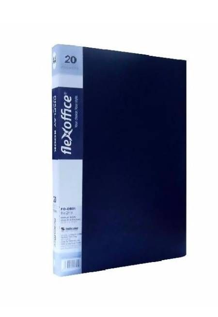 Bìa 20 Lá A4 FO-DB01 Xanh Đậm